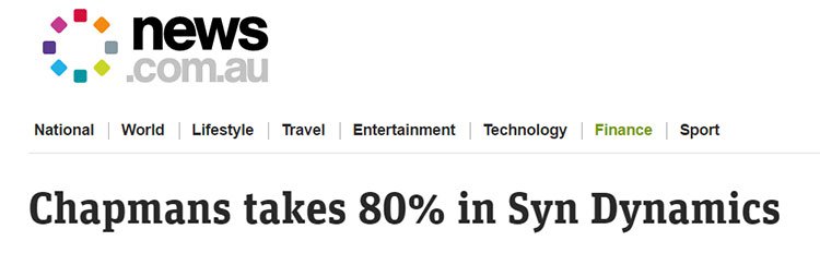 chapmans absorbed 80% of syn dynamics